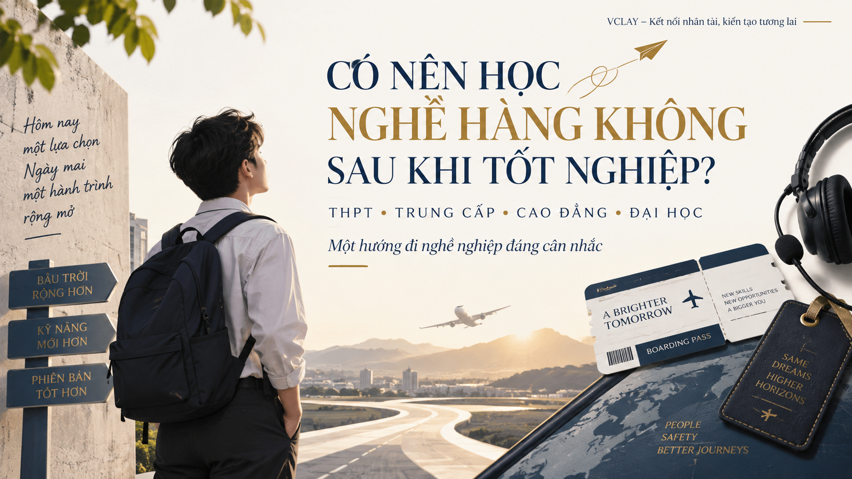 Có nên học nghề hàng không sau khi tốt nghiệp THPT, Trung cấp, Cao đẳng, Đại học
